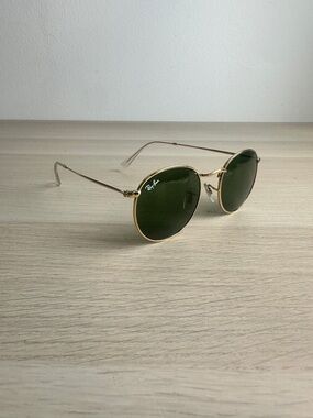 Ray-Ban Round Metal RB3447 Sunglasses in Arista Gold/G-15 Green